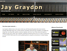 Tablet Screenshot of jaygraydon.com